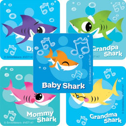SmileMakers ValueStickers™ 250 per Unit Baby Shark Sticker 1.625 Inch - Pack of 250 - VST147P-PK