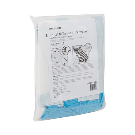 McKesson Transfer Sheet McKesson White 40 X 80 Inch 14 Handles - Each - 143-51926-EA