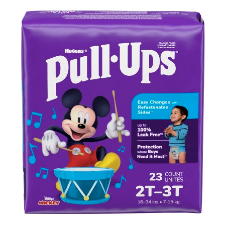 Kimberly Clark Male Toddler Training Pants Pull-Ups® Learning Designs® for Boys Size 2T to 3T Disposable Moderate Absorbency - Case of 92 - 51334-CS