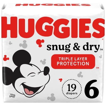 Kimberly Clark Unisex Baby Diaper Huggies® Snug & Dry Size 6 Disposable Heavy Absorbency - Pack of 19 - 51470-PK