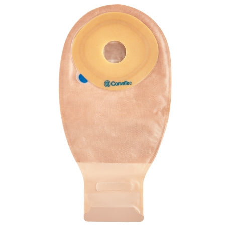 ConvaTec Ostomy Pouch Esteem™+ One-Piece System 12 Inch Length 1-9/16 Inch Stoma Drainable Flat, Pre-Cut - Box of 10 - 421862-BX