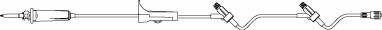 B. Braun Primary IV Administration Set BBraun™ Gravity 2 Ports 15 Drops / mL Drip Rate Without Filter 84 Inch Tubing Solution - Case of 50 - US1150-CS