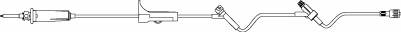 B. Braun Primary IV Administration Set BBraun™ Gravity 2 Ports 15 Drops / mL Drip Rate Without Filter 86 Inch Tubing Solution - Case of 50 - US1160-CS