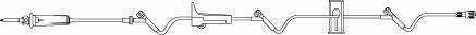 B. Braun Primary IV Administration Set ADDitIV® Gravity 3 Ports 60 Drops / mL Drip Rate Without Filter 88 Inch Tubing - Case of 50 - NF1290-CS