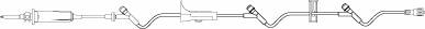 B. Braun Primary IV Administration Set ADDitIV® Gravity 3 Ports 15 Drops / mL Drip Rate Without Filter 115 Inch Tubing - Case of 50 - V1447-CS