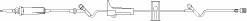 B. Braun Primary IV Administration Set ADDitIV® Gravity 2 Ports 15 Drops / mL Drip Rate Without Filter 84 Inch Tubing - Case of 50 - V1484-CS