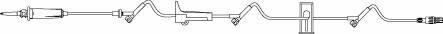 B. Braun Primary IV Administration Set ADDitIV® Gravity 3 Ports 15 Drops / mL Drip Rate Without Filter 115 Inch Tubing - Case of 50 - NF3447-CS