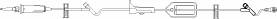 B. Braun Primary IV Administration Set BBraun™ Gravity 2 Ports 15 Drops / mL Drip Rate 0.2 Micron Filter 99 Inch Tubing Solution - Case of 50 - 352426-CS