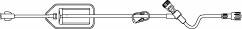 B. Braun IV Extension Set FilterFlow® Needle-Free Port Standard Bore 16 Inch Tubing With Filter - Case of 50 - 473990-CS