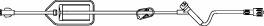 B. Braun IV Extension Set FilterFlow® Needle-Free Port Large Bore 16 Inch Tubing With Filter - Case of 50 - 473993-CS