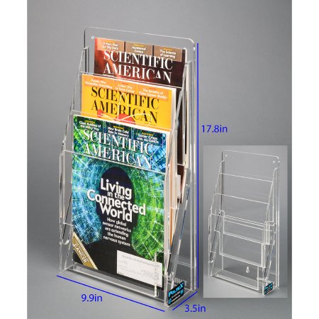 Poltex Inc Literature Holder 3 Pockets - Each - 3UPPORTRAIT-W-EA