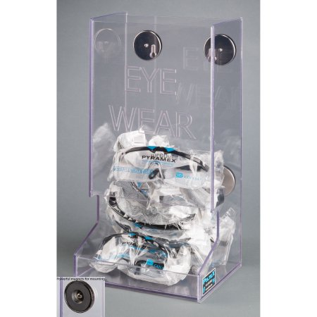 Poltex Inc Eyewear Dispenser Magnetic Mount Clear 7 X 8.3 X 15.6 Inch PETG Plastic - Each - BULKEYE-M-EA