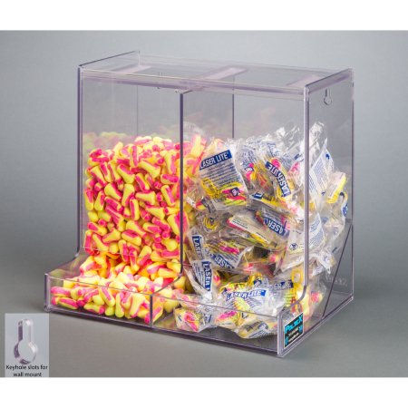 Poltex Inc Earplug Dispenser Wall Mount PETG Plastic - Each - EARDOUB-W-EA