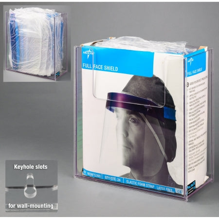 Poltex Inc Face Shield Dispenser Magnetic Mount Clear 5.65 X 12-1/4 X 13 Inch PETG Plastic - Each - FCSHIELD-W-EA