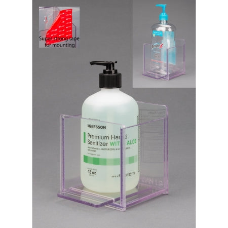 Poltex Inc Hand Hygiene Holder Poltex® Clear PETG 18 oz. bottle VHB Tape Mount - Each - HANDSANL-T-EA