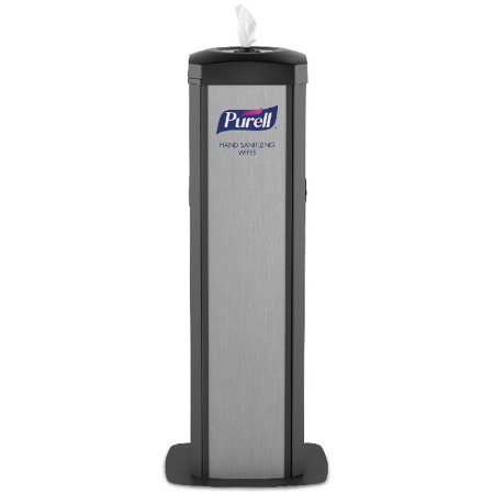 GOJO Wipe Dispenser Purell® DS360 Gray Steel Manual Floor Stand - Each - 9114-01-SLVHSW-EA