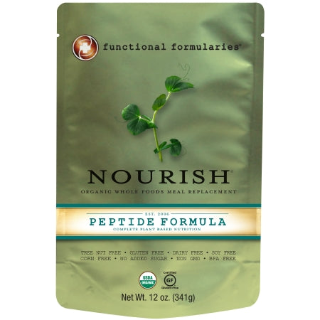 Nutritionals Medicinals Pediatric Oral Supplement Nourish® Peptide 12 oz. Pouch Liquid Organic - Case of 24 - NOUPWS124-CS