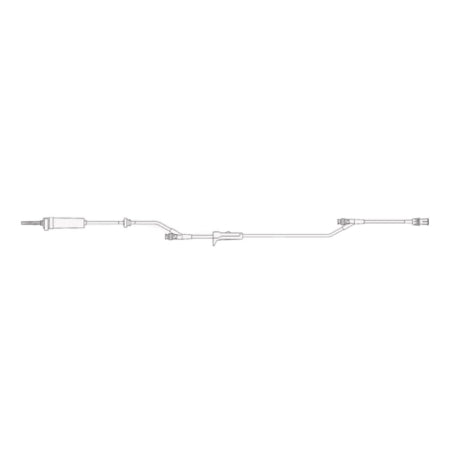 BD Primary IV Administration Set SmartSite® Gravity 2 Ports 10 Drops / mL Drip Rate Without Filter 104 Inch Tubing - Case of 100 - 47177E-CS