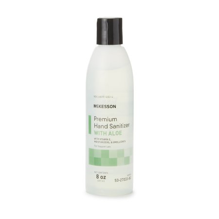 McKesson Hand Sanitizer with Aloe McKesson Premium 8 oz. Ethyl Alcohol Gel Bottle - Case of 48 - 53-27033-8C-CS
