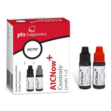 PTS Diagnostics Control Kit A1CNow+ Controls™ Hemoglobin A1c (HbA1c) Level 1, 2 - Box of 1 - 737-BX