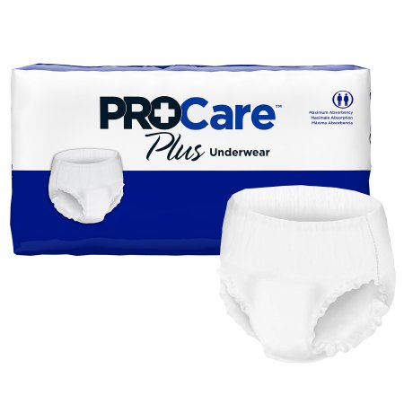 First Quality Unisex Adult Absorbent Underwear ProCare™ Plus Pull On with Tear Away Seams Large Disposable Moderate Absorbency - Bag of 25 - CRP-513-BG