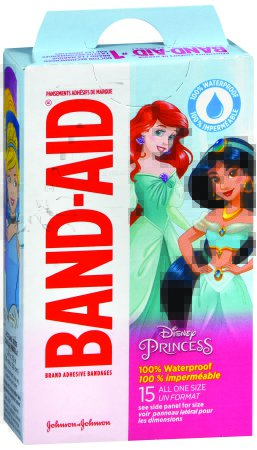 Johnson & Johnson Consumer Adhesive Strip Band-Aid® 1 X 3 Inch Plastic Rectangle Kid Design (Disney Princess) Sterile - Case of 360 - 10381371190536-CS