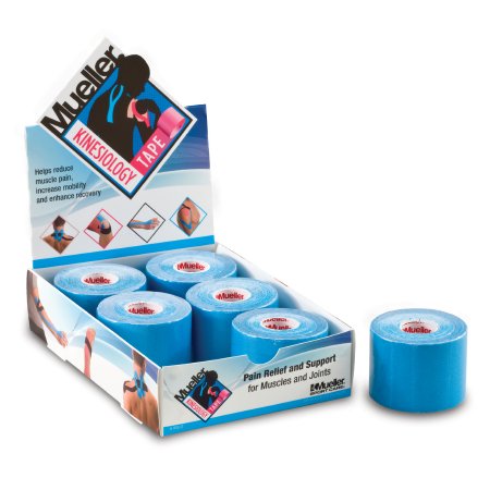 Mueller Sports Medicine Kinesiology Tape Mueller® Blue 2 Inch X 5 Yard Cotton NonSterile - Case of 6 - 27367-CS