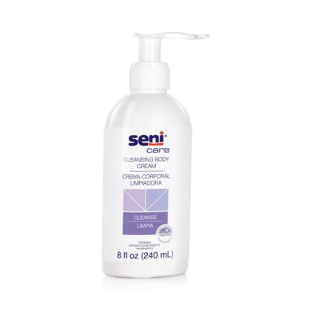 TZMO USA Inc Rinse-Free Body Wash Seni® Care Cream 8 oz. Pump Bottle Light Scent - Each - S-CC08-C11-EA