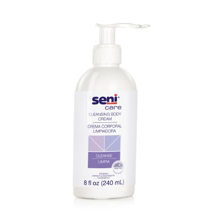 TZMO USA Inc Rinse-Free Body Wash Seni® Care Cream 8 oz. Pump Bottle Light Scent - Case of 6 - S-CC08-C11-CS