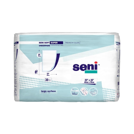 TZMO USA Inc Disposable Underpad Seni® Soft Super 23 X 35 Inch Cellulose Pulp Moderate Absorbency - Pack of 30 - S-0330-US1-PK