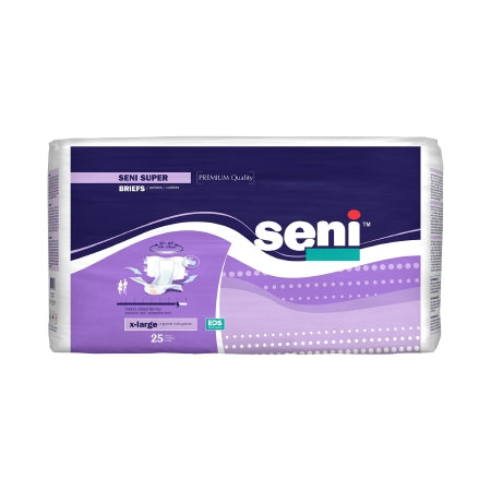 TZMO USA Inc Unisex Adult Incontinence Brief Seni® Super X-Large Disposable Heavy Absorbency - Pack of 25 - S-XL25-BS1-PK