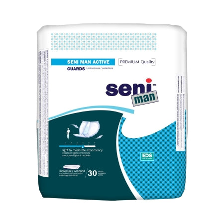 TZMO USA Inc Incontinence Liner Seni® Man Active 11.2 Inch Length Moderate Absorbency Superabsorbant Core One Size Fits Most - Pack of 30 - S-AC30-PM1-PK