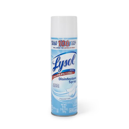 Lagasse Lysol® Surface Disinfectant Cleaner Alcohol Based Aerosol Spray Liquid 19 oz. Can Crisp Linen Scent NonSterile - Case of 12 - RAC79329CT-CS