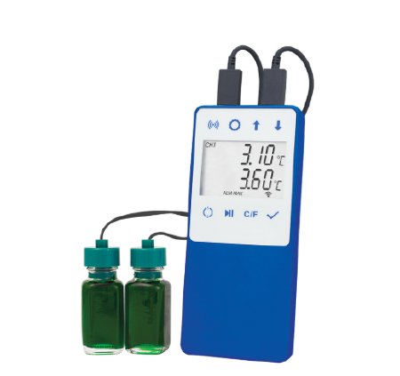 Horizon Scientific Inc Refrigerator / Freezer Temperature Data Logger with Alarm Norlake Scientific® Fahrenheit / Celsius -58Â° to +140Â°F (-50Â° to +60Â°C) 2 Bottle Probes Battery Operated - Each - NS-WF-DDL-18-EA