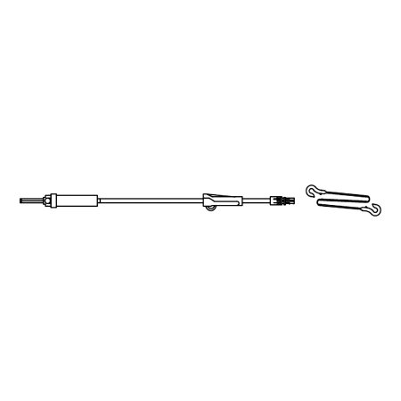 Intuvie LLC Secondary IV Pump Set Zyno Pump Without Ports 20 Drops / mL Drip Rate Without Filter 40 Inch Tubing Solution - Case of 50 - AX-80075-CS