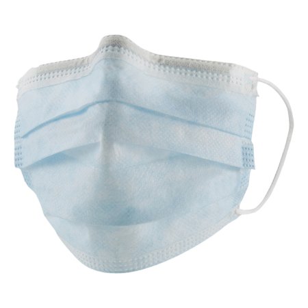 Cypress Procedure Mask Intco Pleated Earloops One Size Fits Most Blue NonSterile ASTM Level 1 Adult - Box of 50 - FM301/FM401-BX