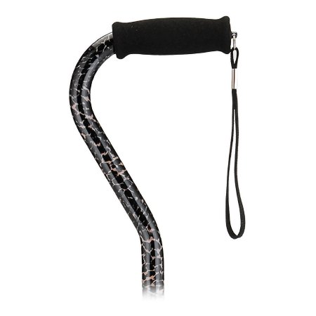 Nova Ortho-Med Offset Cane Nova Aluminum 30 to 39 Inch Height Leopard Print - Case of 12 - 1070LP-CS