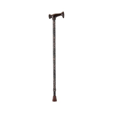 Nova Ortho-Med T-Handle Cane Nova Aluminum 28 to 39 Inch Height Leopard Print - Case of 12 - 2028-CS