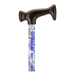 Nova Ortho-Med T-Handle Cane Nova Aluminum 28 to 39 Inch Height Lilacs and Green Leaves Print - Case of 12 - 2014-CS