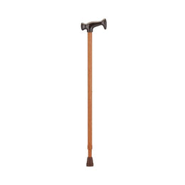 Nova Ortho-Med T-Handle Cane Nova Aluminum 28 to 39 Inch Height Walnut - Case of 12 - 2034-CS