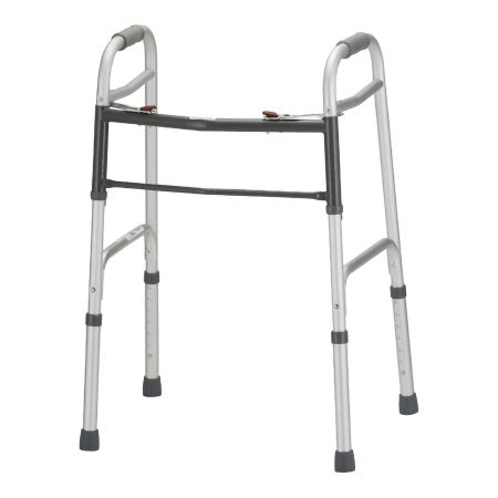 Nova Ortho-Med Folding Walker Adjustable Height Nova Aluminum Frame 300 lbs. Weight Capacity 32-1/2 to 38-1/4 Inch Height - Case of 2 - 4090DW5-CS