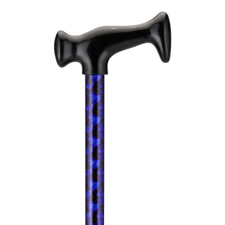 Nova Ortho-Med T-Handle Cane Nova Aluminum 28 to 39 Inch Height Black / Blue - Case of 12 - 2029-CS