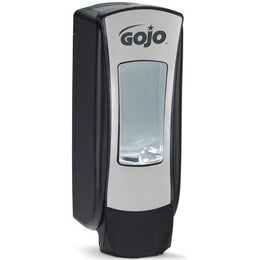 GOJO Hand Hygiene Dispenser GOJO® ADX-12™ Chrome / Black Plastic Manual 1250 mL Wall Mount - Case of 6 - 8888-06-CS