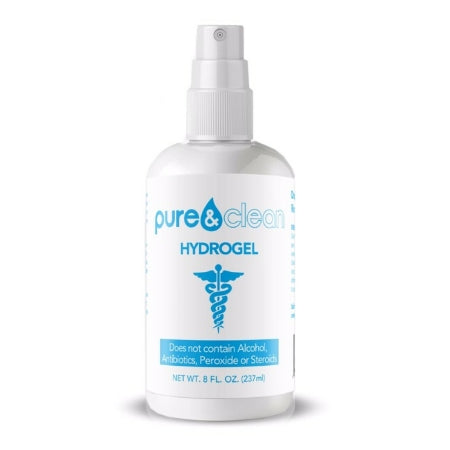 Pure and Clean LLC Hydrogel Wound Dressing Pure & Clean 8 oz. Gel / Amorphous NonSterile - Box of 12 - 852421007058-BX