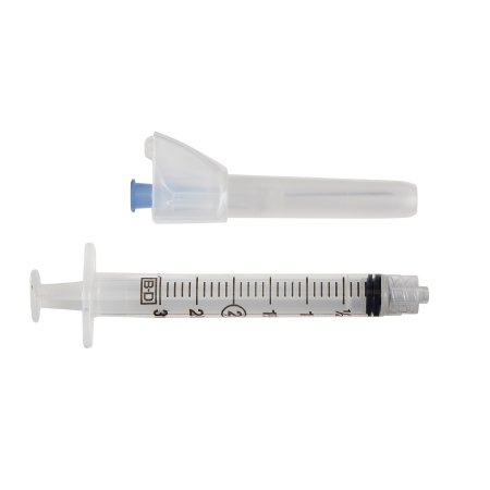 McKesson Safety Hypodermic Syringe with Needle McKesson Prevent® SG 3 mL 1 Inch 23 Gauge Sliding Safety Needle Regular Wall - Case of 400 - 306613-CS