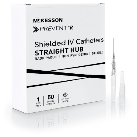 McKesson Peripheral IV Catheter McKesson Prevent® R 16 Gauge 1.16 Inch Button Retracting Safety Needle - Case of 200 - 380254-CS