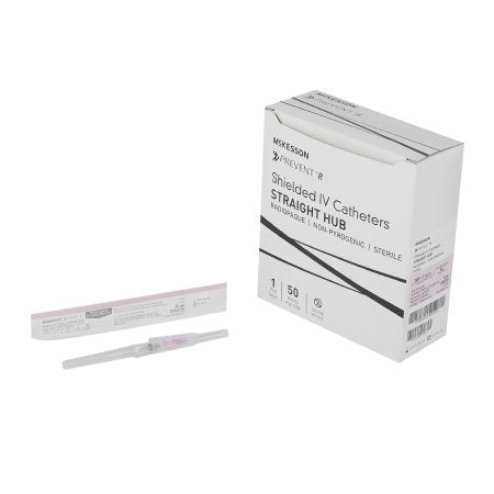 McKesson Peripheral IV Catheter McKesson Prevent® R 20 Gauge 1.16 Inch Button Retracting Safety Needle - Case of 200 - 380234-CS