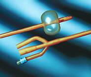 Bard Foley Catheter Bardex® Lubricath® 3-Way Standard Tip 5 cc Balloon 20 Fr. Hydrophilic Polymer Coated Latex - Case of 12 - 0174L20-CS