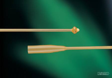 Bard Nephrostomy Catheter Bard® Pezzer / 2-Eye Proportionate Head Tip Without Balloon 24 Fr. Latex - Case of 6 - 064024-CS