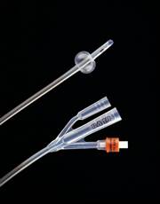 Bard Foley Catheter Lubri-Sil® 3-Way Standard Tip 30 cc Balloon 18 Fr. Hydrogel Coated Silicone - Case of 12 - 73018L-CS